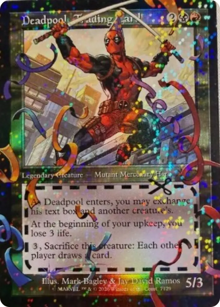 Deadpool, Trading Card (7129) (Pool Party Foil) [Secret Lair Drop Series] 1
