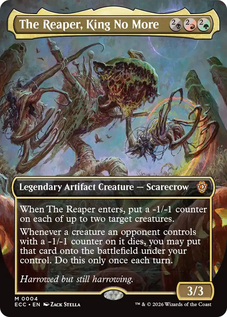 The Reaper, King No More (Borderless) [Lorwyn Eclipsed Commander] 1