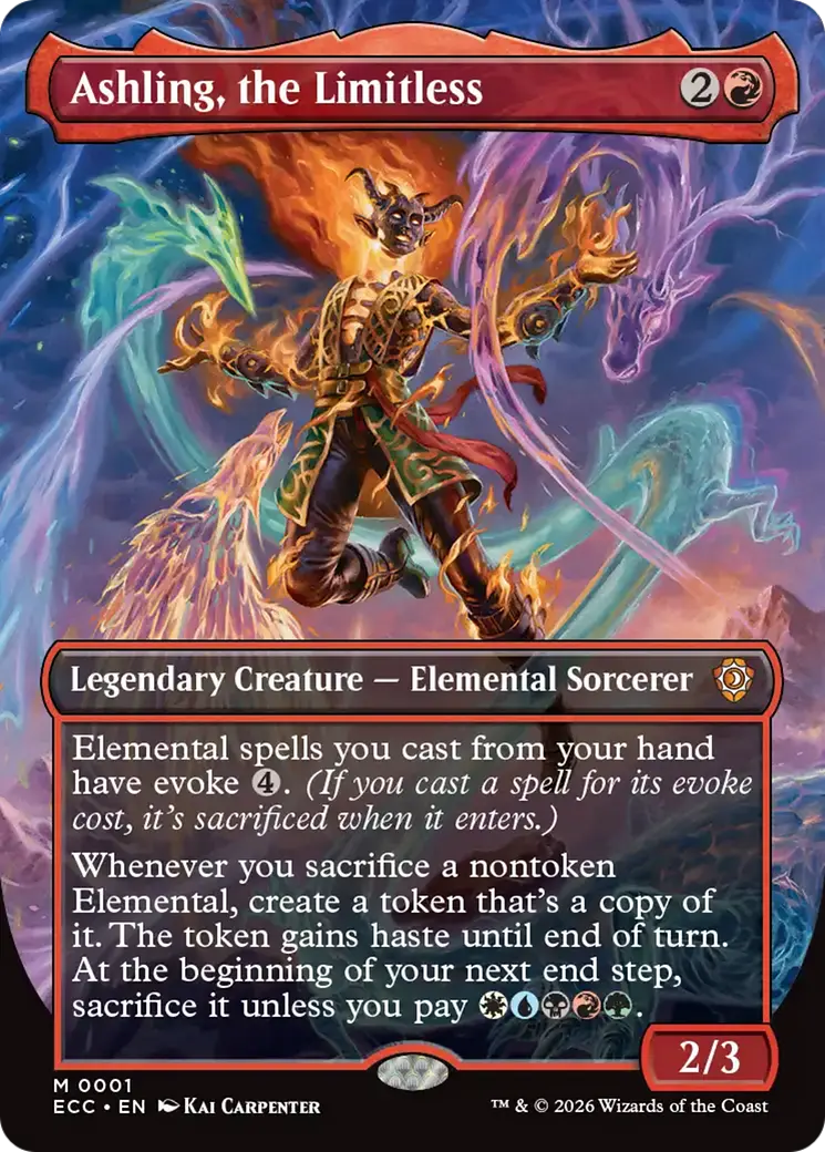 Ashling, The Limitless (Borderless) [Lorwyn Eclipsed Commander] 1