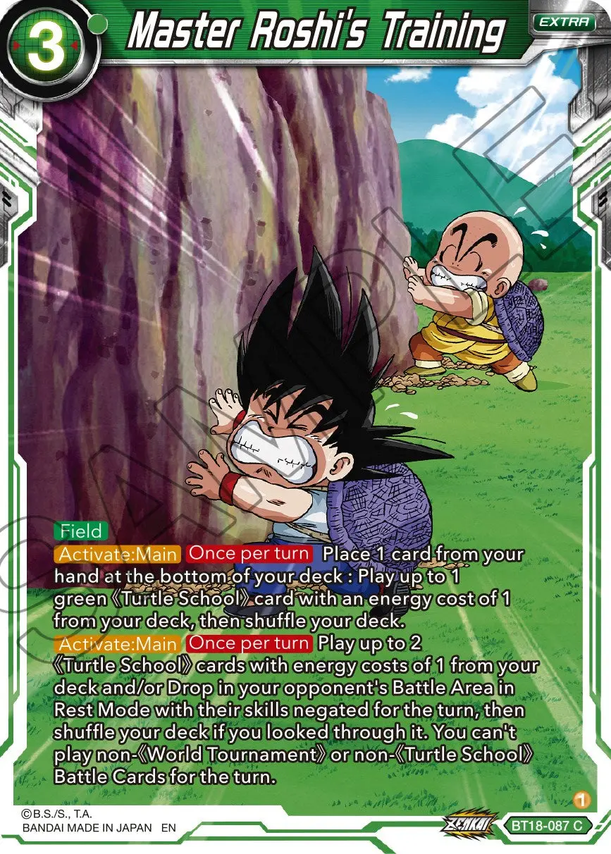 Master Roshi's Training (Bt18-087) [Dawn Of The Z-Legends] 1