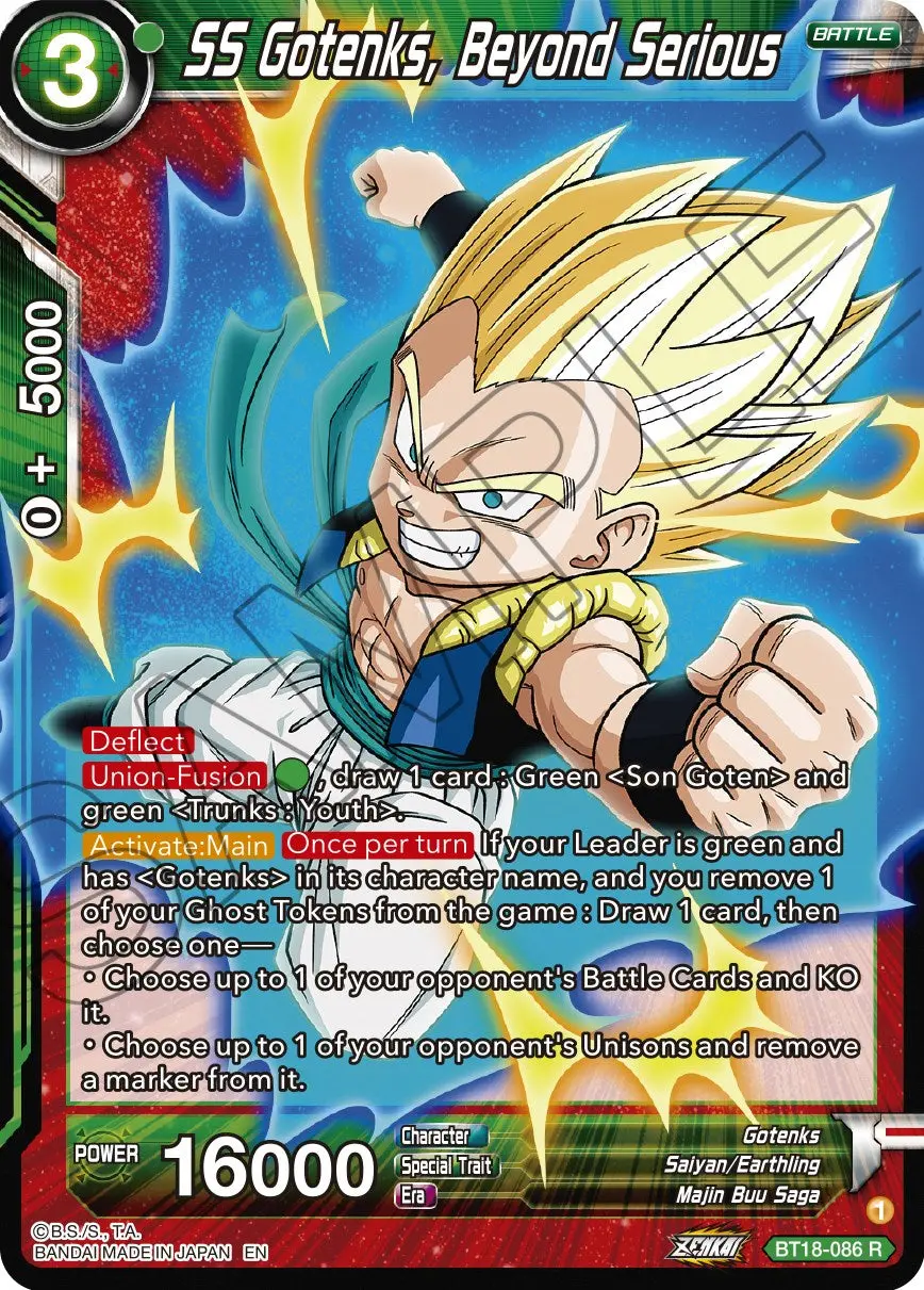 Ss Gotenks, Beyond Serious (Bt18-086) [Dawn Of The Z-Legends] 1