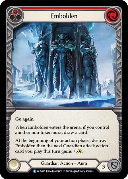 Embolden (Red) [Old030] (Tales Of Aria Oldhim Blitz Deck)  1St Edition Normal 1