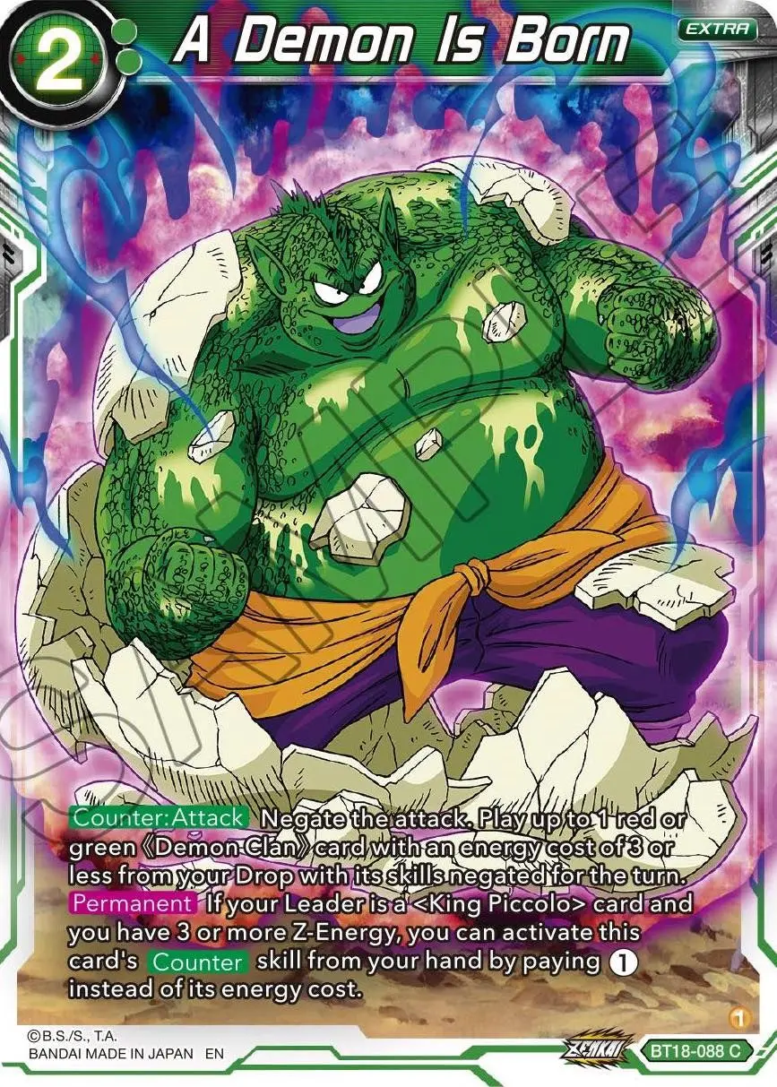 A Demon Is Born (Bt18-088) [Dawn Of The Z-Legends] 1