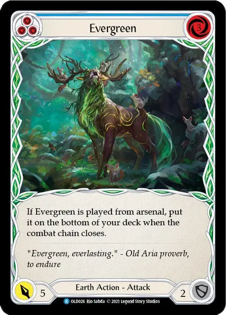 Evergreen (Blue) [Old026] (Tales Of Aria Oldhim Blitz Deck)  1St Edition Normal 1