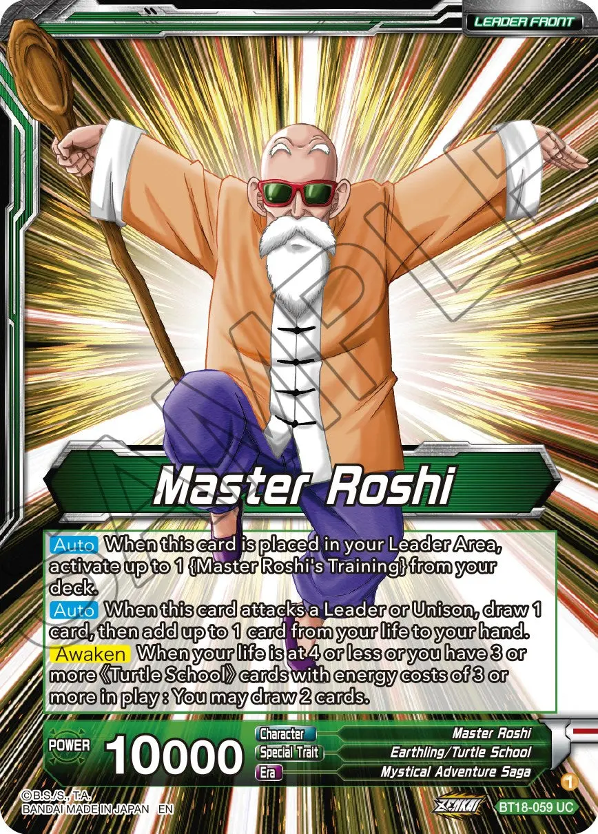 Master Roshi // Son Goku, Krillin, Yamcha, & Master Roshi, Reunited (Bt18-059) [Dawn Of The Z-Legends] 1