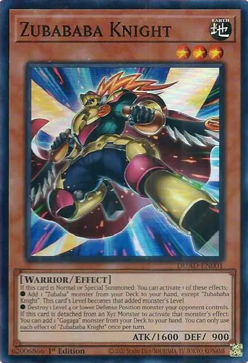 Zubababa Knight [Duad-En001] Super Rare 1