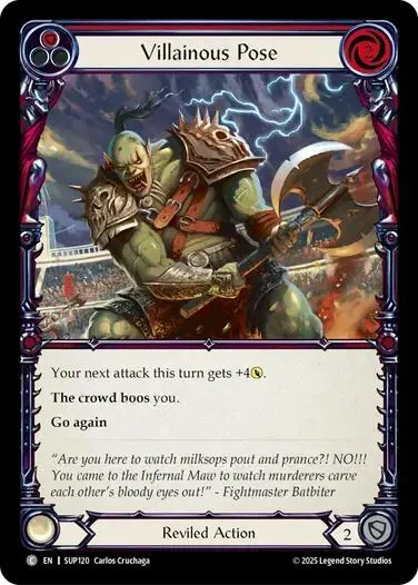 Villainous Pose (Red) [Sup120] (Super Slam) 1