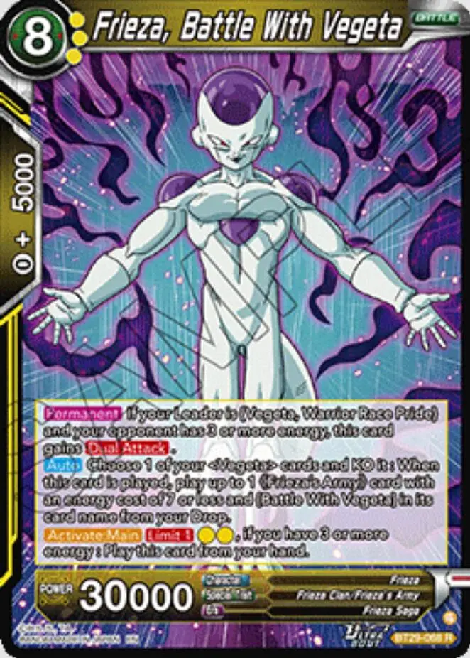 Frieza, Battle With Vegeta (Bt29-068) [Fearsome Rivals] 1