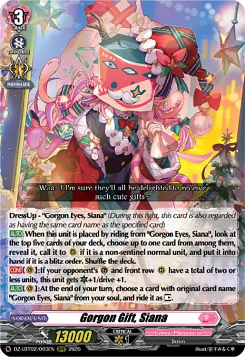Gorgon Gift, Siana (Dz-Lbt02/003En) [Lyrical Monasterio Season Of Wonders] 1