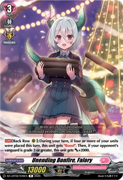 Unending Bonfire, Falory (Dz-Lbt02/046En) [Lyrical Monasterio Season Of Wonders] 1