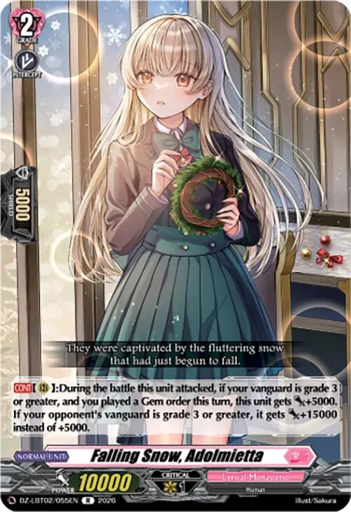 Falling Snow, Adolmietta (Dz-Lbt02/055En) [Lyrical Monasterio Season Of Wonders] 1