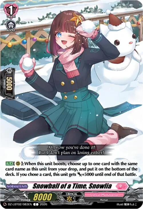 Snowball Of A Time, Snowlia (Dz-Lbt02/083En) [Lyrical Monasterio Season Of Wonders] 1