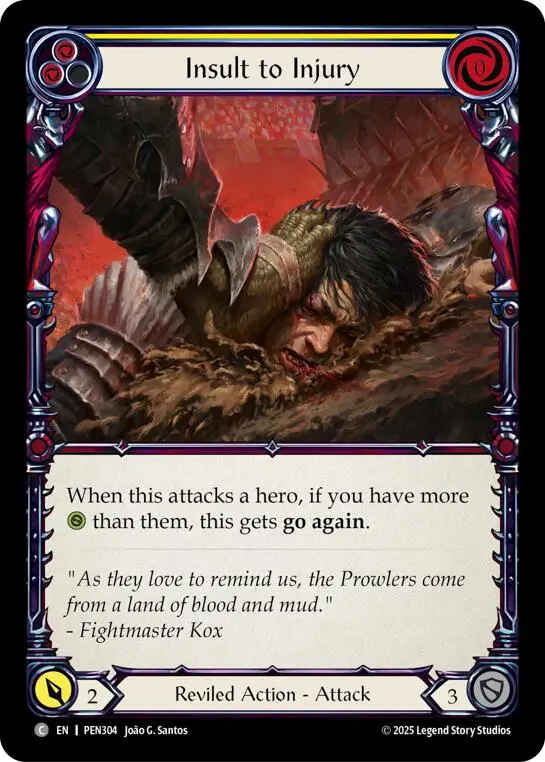 Insult To Injury (Yellow) (Regular) [Pen304] (Compendium Of Rathe) 1
