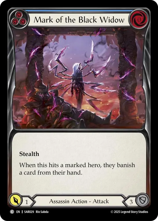 Mark Of The Black Widow (Blue) (Regular) [Sar029] (Gem Pack 2) 1
