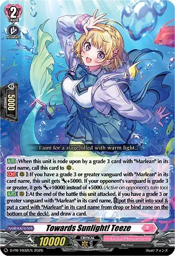 Towards Sunlight! Teeze (D-Pr/1032En) [D Promo Cards] 1