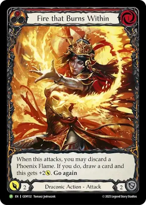 Fire That Burns Within [Gem132] (Gem Pack 4)  Rainbow Foil 1