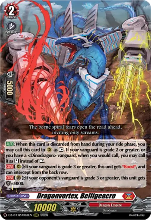 Dragonvortex, Belligeacro (Dz-Bt12/003En) [Chasm Of Lost Souls] 1