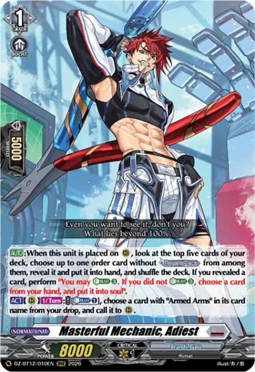 Masterful Mechanic, Adiest (Dz-Bt12/010En) [Chasm Of Lost Souls] 1