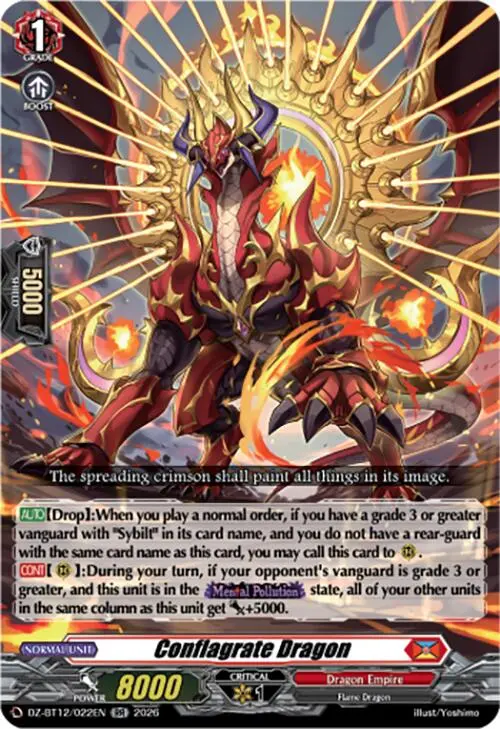 Conflagrate Dragon (Dz-Bt12/022En) [Chasm Of Lost Souls] 1