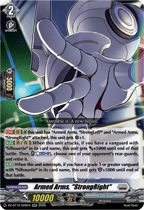 Armed Arms, "Strongright" (Dz-Bt12/028En) [Chasm Of Lost Souls] 1