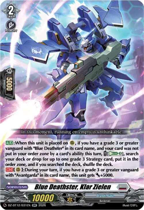 Blue Deathster, Klar Zielen (Dz-Bt12/031En) [Chasm Of Lost Souls] 1