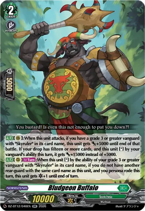 Bludgeon Buffalo (Dz-Bt12/040En) [Chasm Of Lost Souls] 1