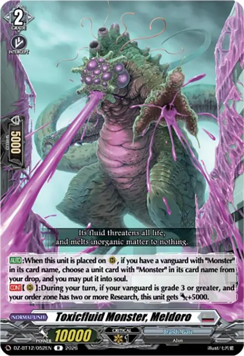 Toxicfluid Monster, Meldoro (Dz-Bt12/052En) [Chasm Of Lost Souls] 1