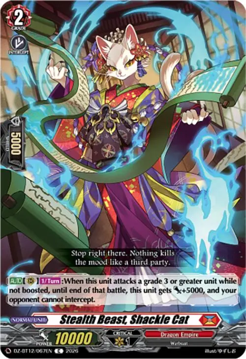 Stealth Beast, Shackle Cat (Dz-Bt12/067En) [Chasm Of Lost Souls] 1
