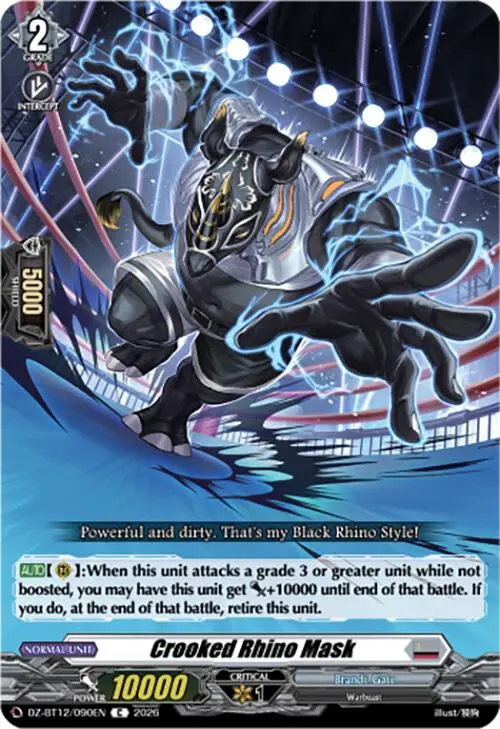 Crooked Rhino Mask (Dz-Bt12/090En) [Chasm Of Lost Souls] 1