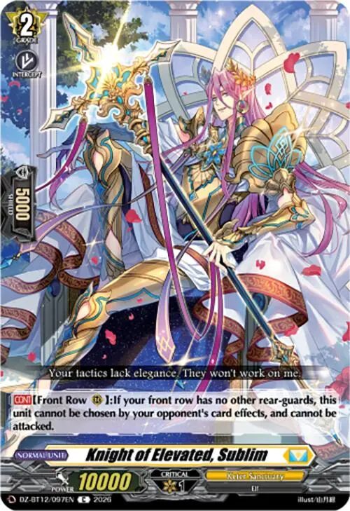 Knight Of Elevated, Sublim (Dz-Bt12/097En) [Chasm Of Lost Souls] 1