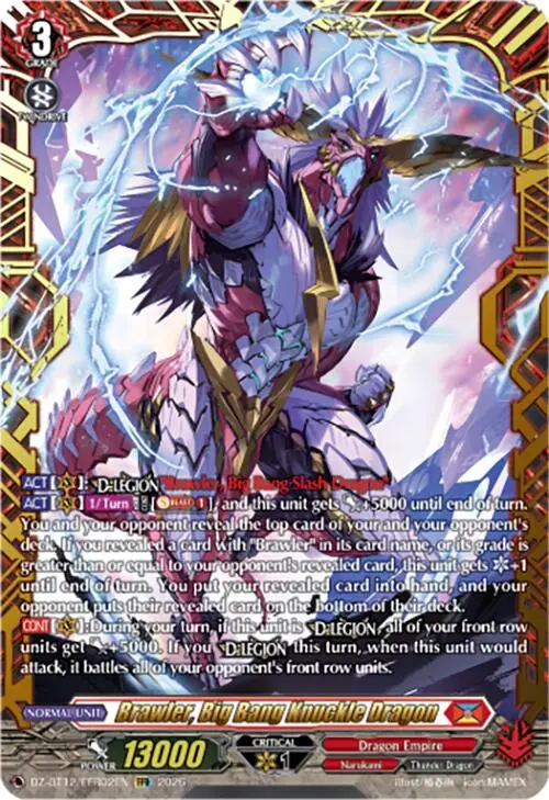 Brawler, Big Bang Knuckle Dragon (Dz-Bt12/Ffr02en) [Chasm Of Lost Souls] 1