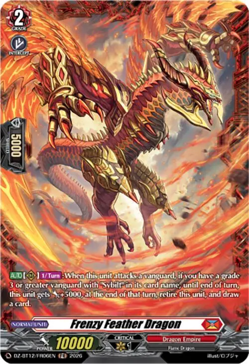 Frenzy Feather Dragon (Dz-Bt12/Fr06en) [Chasm Of Lost Souls] 1