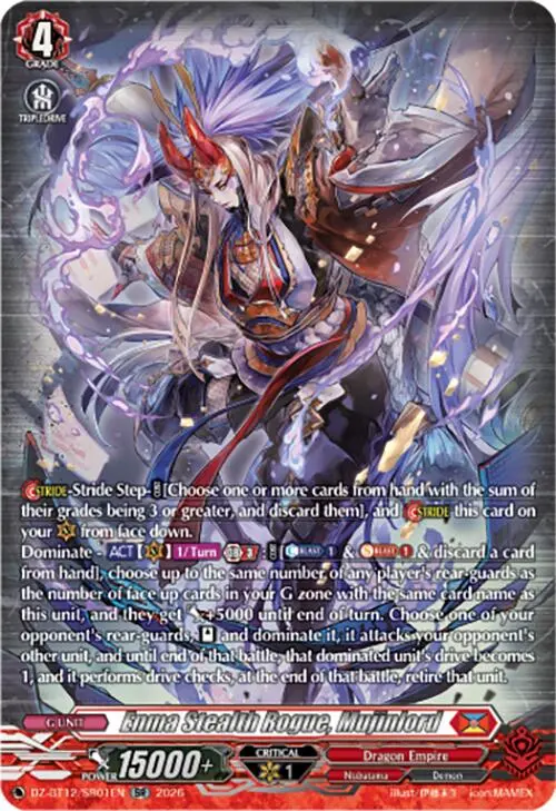 Enma Stealth Rogue, Mujinlord (Dz-Bt12/Sr01en) [Chasm Of Lost Souls] 1