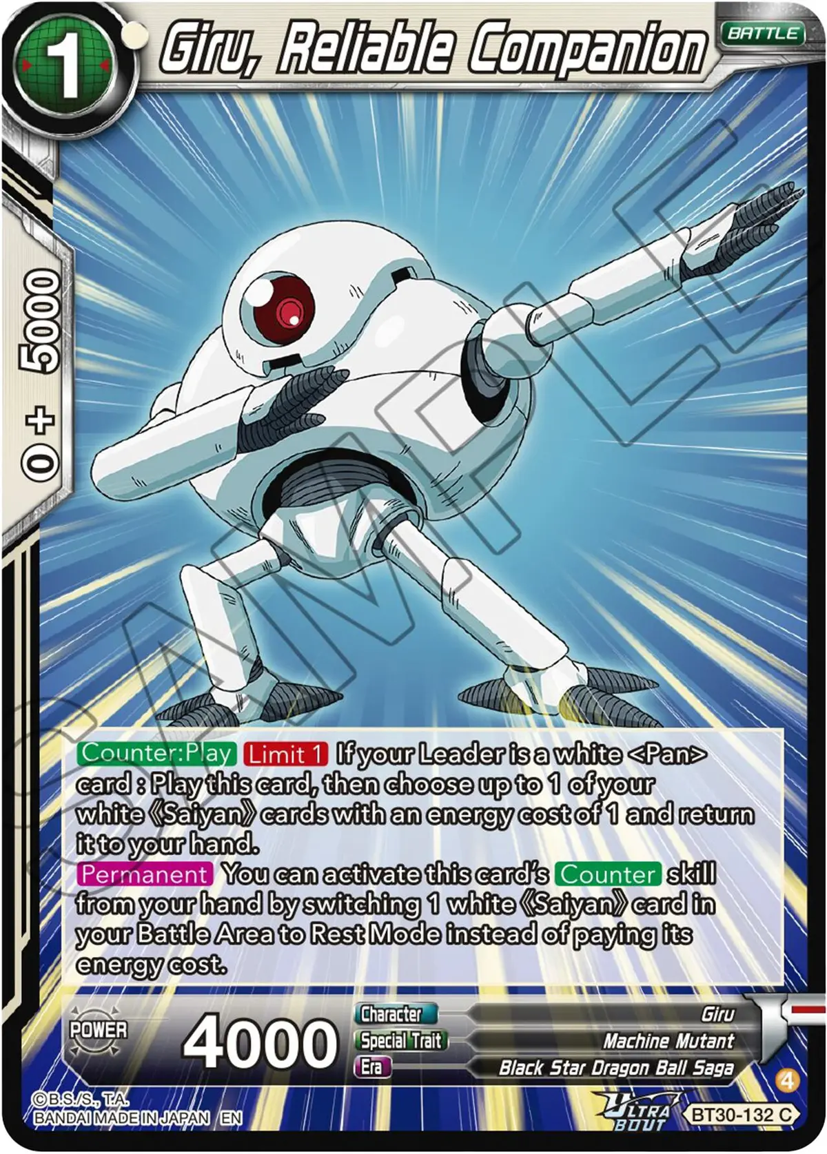 Giru, Reliable Companion (Bt30-132) [Three Glorious Fighters] 1