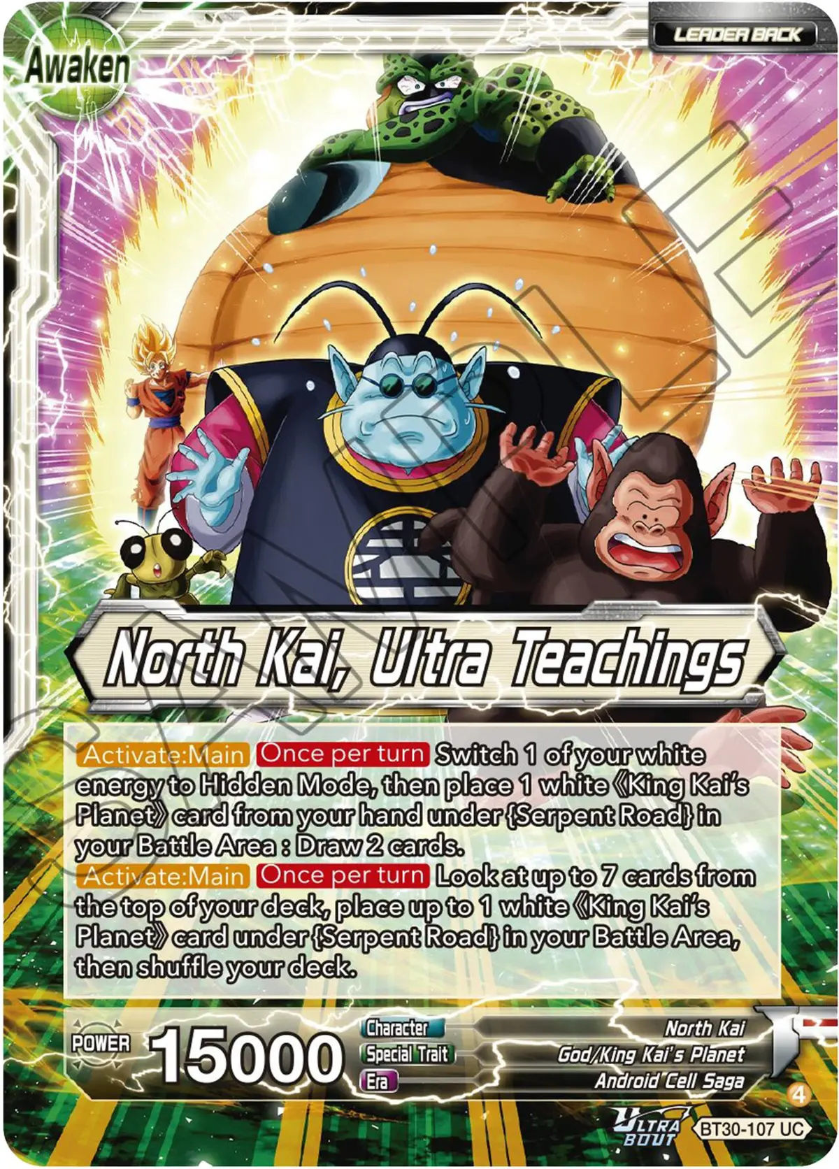 North Kai // North Kai, Ultra Teachings (Bt30-107) [Three Glorious Fighters] 1