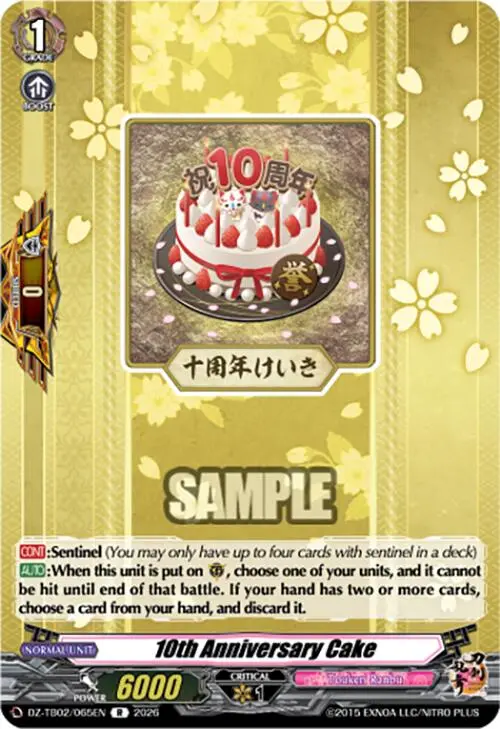 10Th Anniversary Cake (Dz-Tb02/065En) [Touken Ranbu: Online 2026] 1