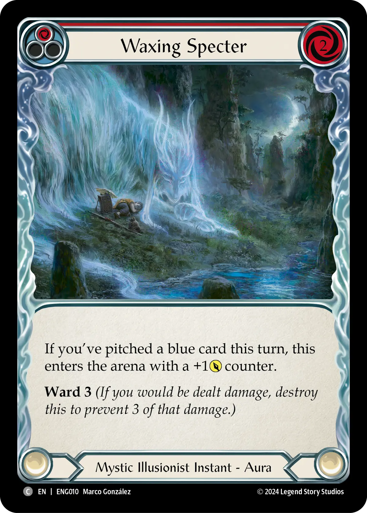 Waxing Specter [Eng010] (Part The Mistveil Enigma Blitz Deck) 1