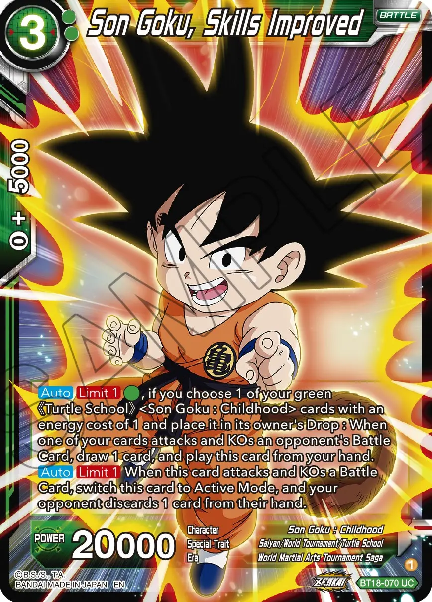 Son Goku, Skills Improved (Bt18-070) [Dawn Of The Z-Legends] 1