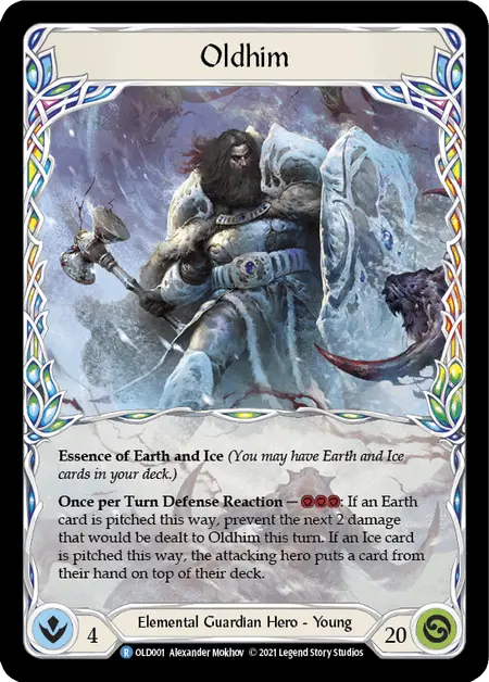 Oldhim [Old001] (Tales Of Aria Oldhim Blitz Deck)  1St Edition Rainbow Foil 1