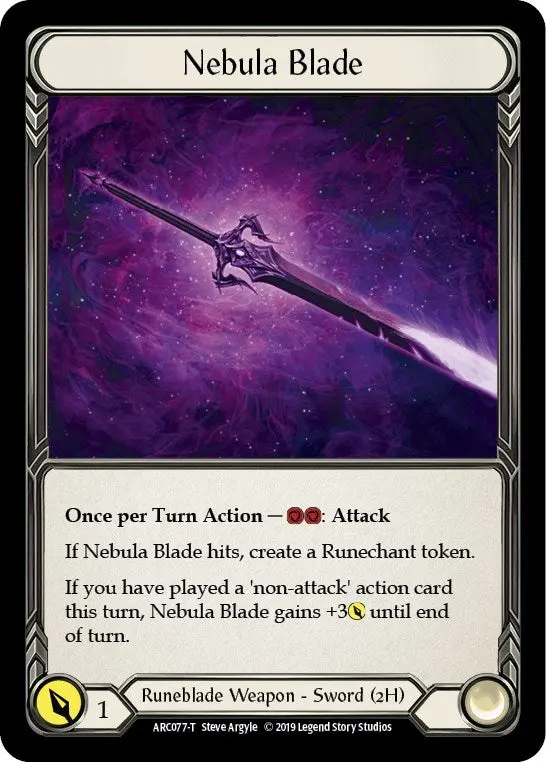 Nebula Blade // Teklo Plasma Pistol [Arc077 // Arc003] (Arcane Rising) 1