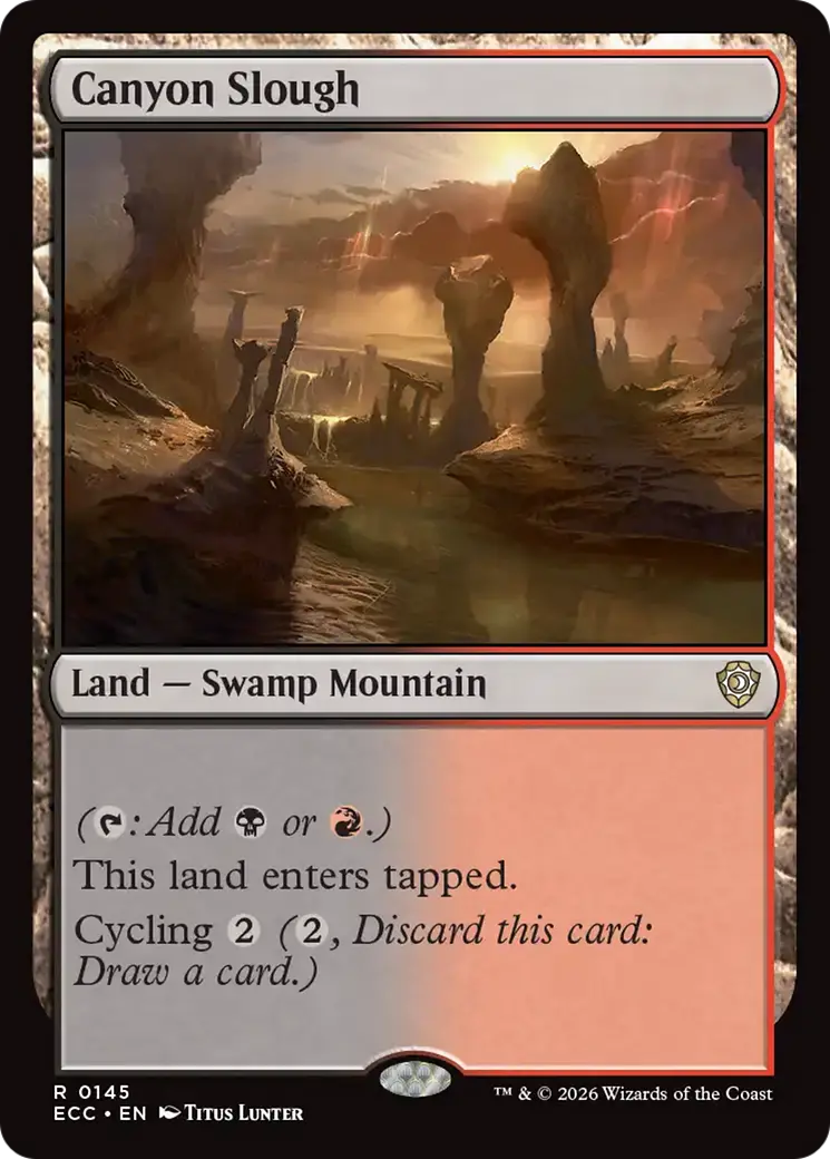Canyon Slough [Lorwyn Eclipsed Commander] 1