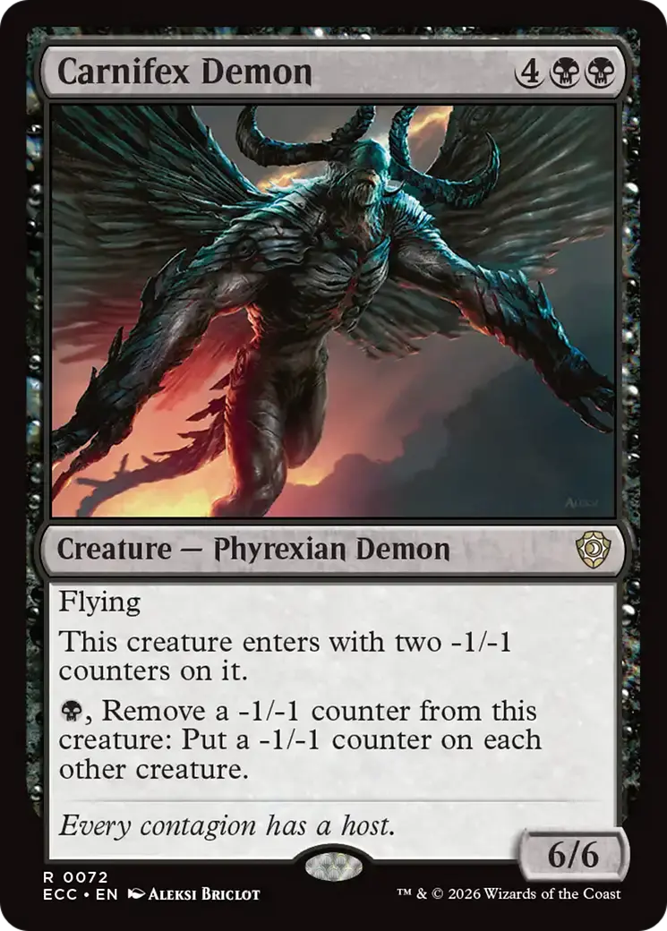 Carnifex Demon [Lorwyn Eclipsed Commander] 1