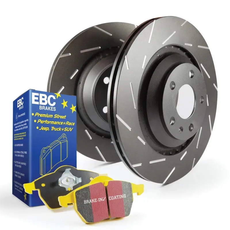 Ebc S9 Brake Kit: High-Performance Yellowstuff Pads + Usr Drilled & Slotted Rotors 1