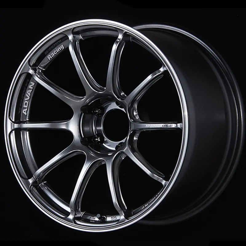 Advan Rsiii Racing Wheel – 18×8.0", +45 Offset, 5×112 Pcd, 66.5Mm Bore, Hyper Black Finish 1