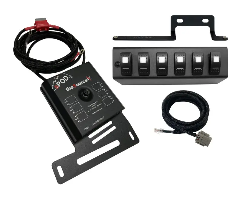 Spod Sourcelt Red Led Switch Panel For 2009–2018 Jeep Wrangler Jk 1