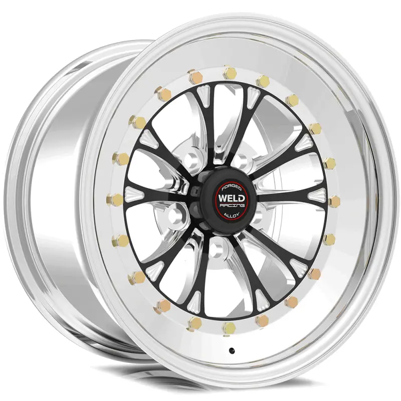 Weld Vitesse 15X15 Drag Wheel – 5X4.75 Bolt Pattern, 7.5" Backspace, Black Finish – Non-Beadlock Design 2