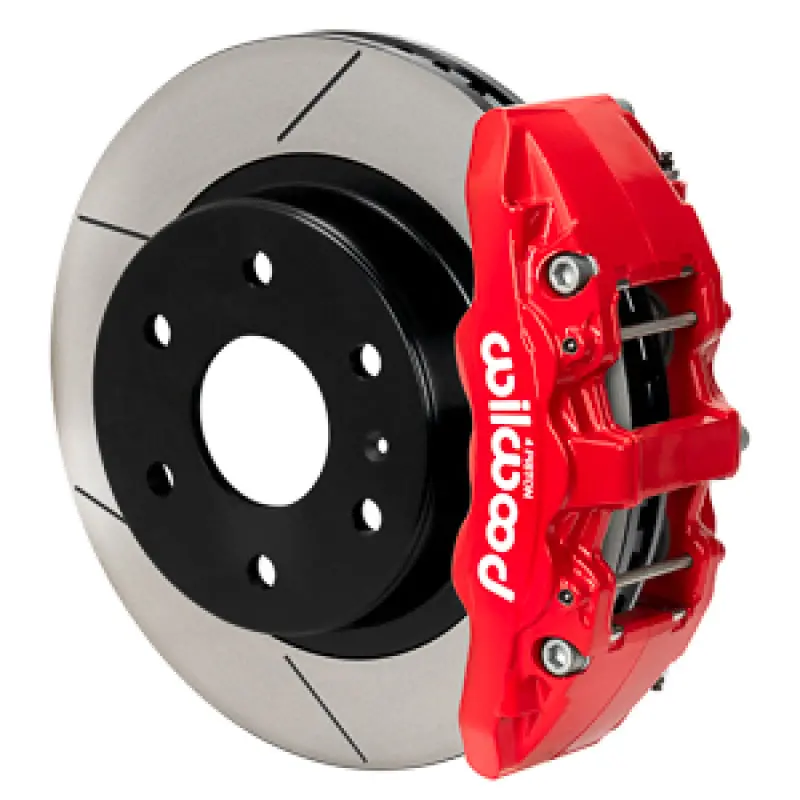 Wilwood Aero4-Dm Braking System For 2022–2023 Mercedes-Benz Sprinter Awd 2500 – Rear, 13.25" Rotors With Hydraulic Lines – Red Calipers 1