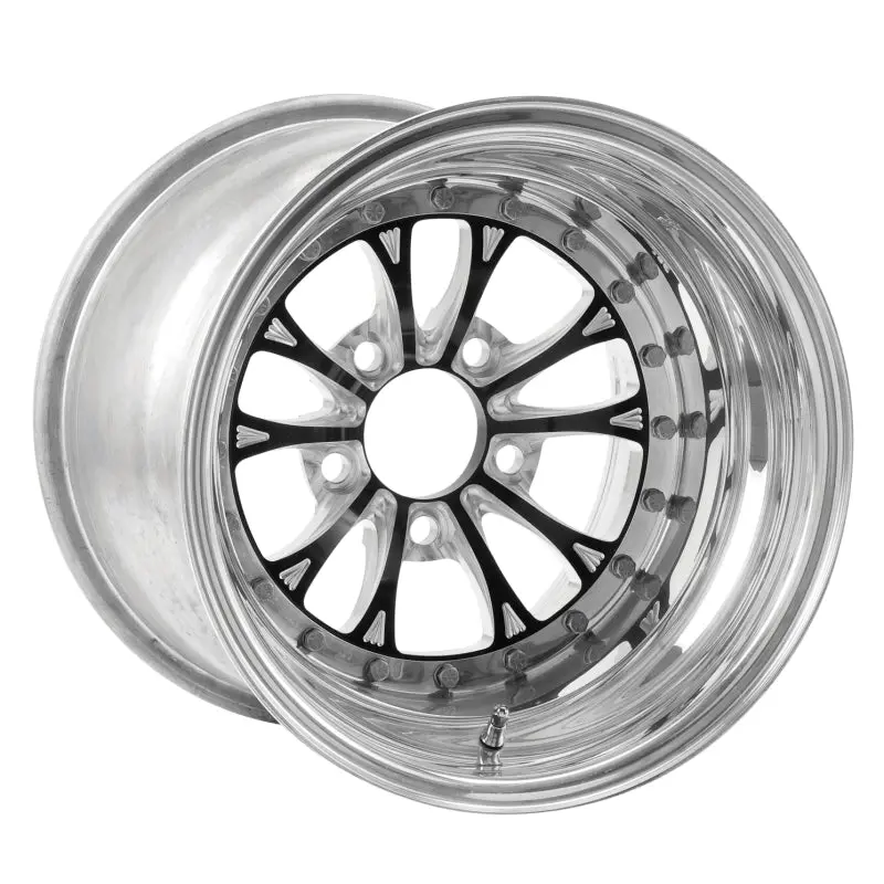 Weld Vitesse 15X15 Drag Wheel – 5X4.75 Bolt Pattern, 7.5" Backspace, Black Finish – Non-Beadlock Design 1