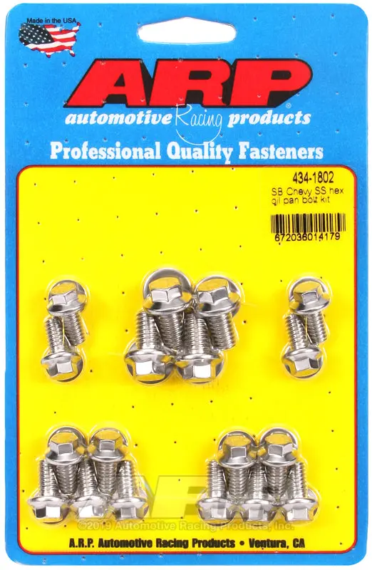 Arp Hex Socket Oil Pan Bolt Kit – Designed For Chevrolet Small-Block Engines 1