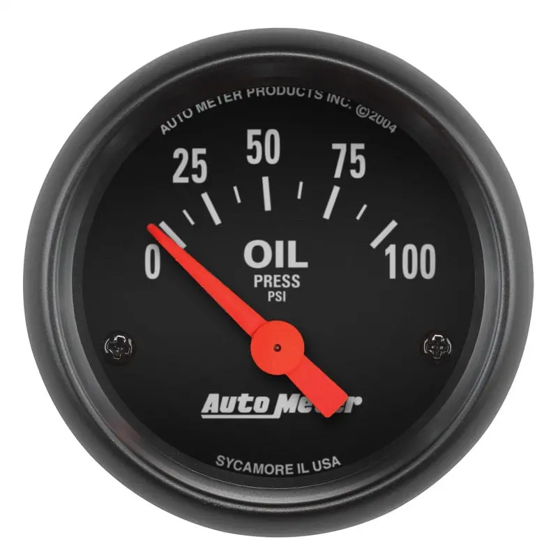 Autometer Z-Series 52Mm 0-100Psi Oil Pressure Gauge 1